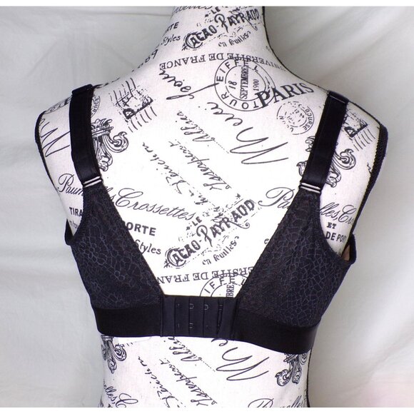 🆕CHANTELLE C Magnifique Wireless Non-Padded Minimizer Bra 34DDD Black #1892 - Picture 10 of 11